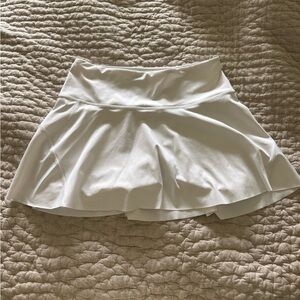 Athleta White Tennis Skort with Inner Liner